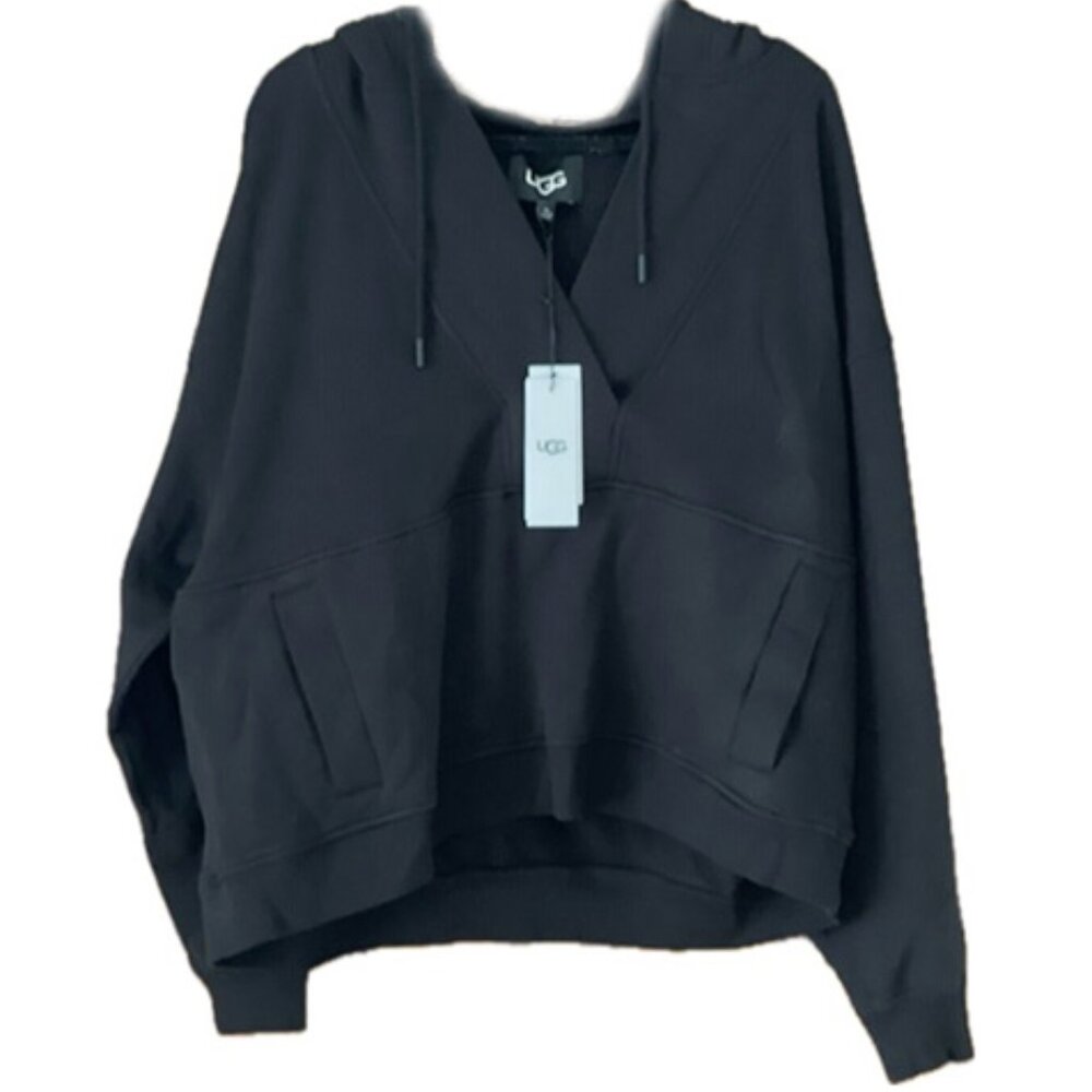 UGG Women's Adryann Hoodie Sweater Black L